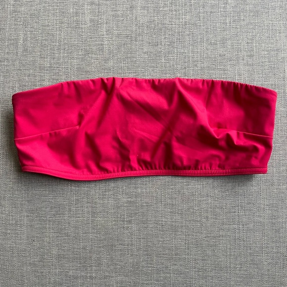 EUC Zimmermann red bandeau bikini top, Size 3/ L - Picture 2 of 9